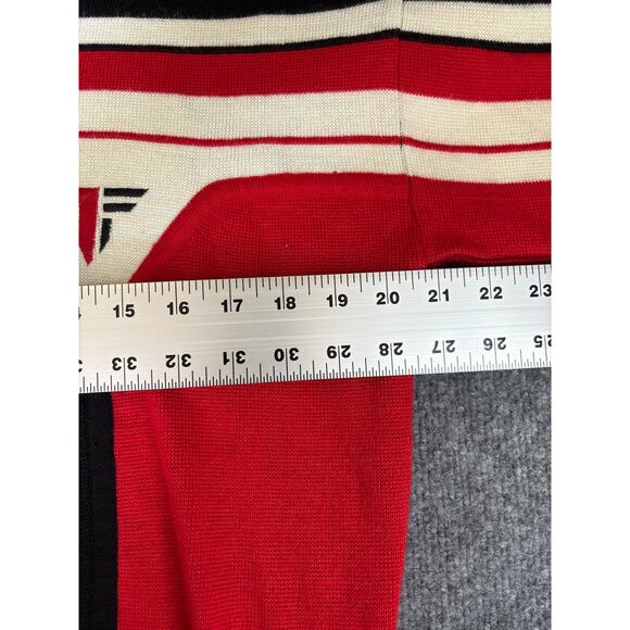Vintage Tyrolia by HEAD Black Red White Ski sweater Size Small wool blend Men S - Picture 7 of 7